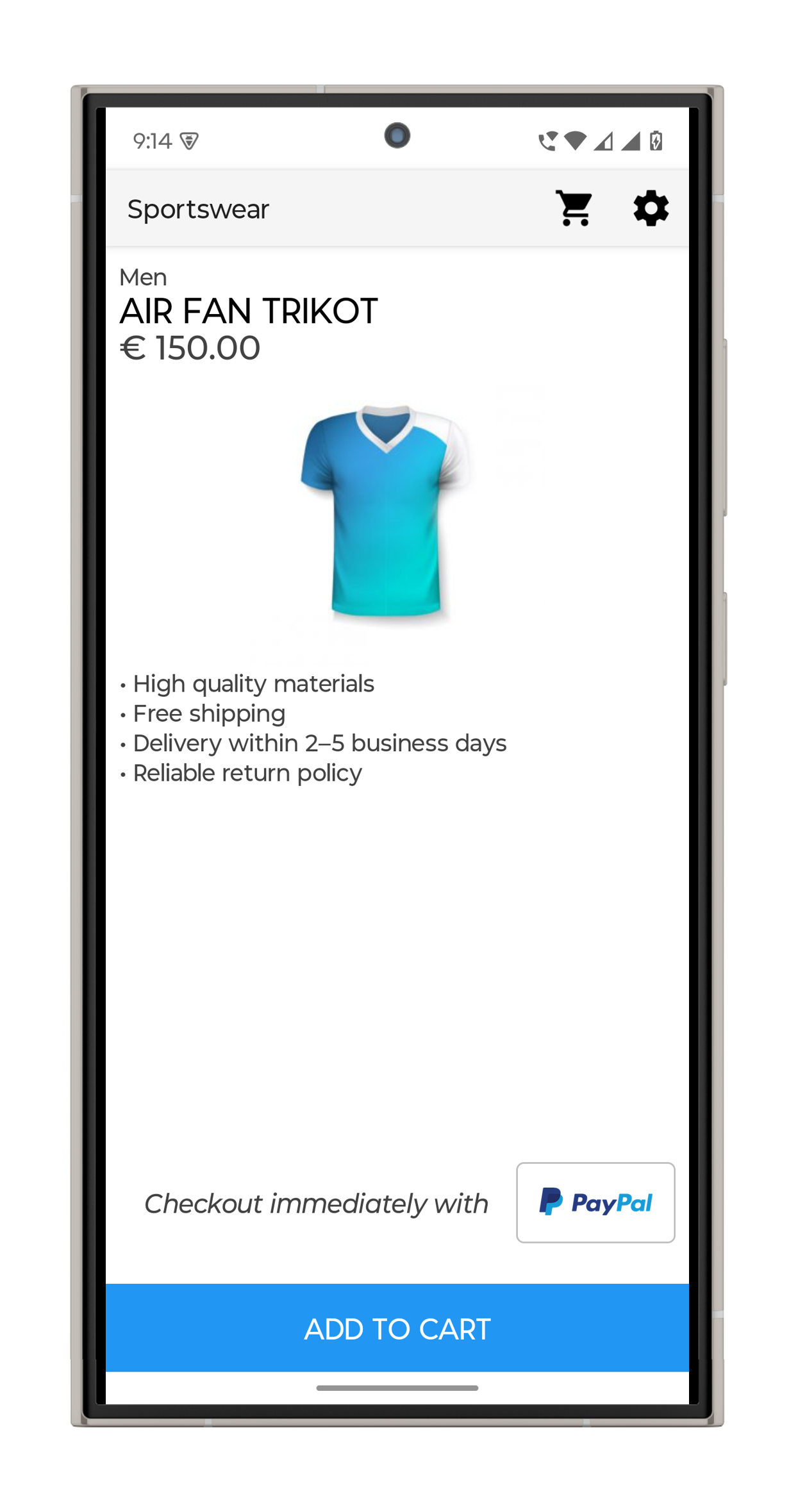 Payment button