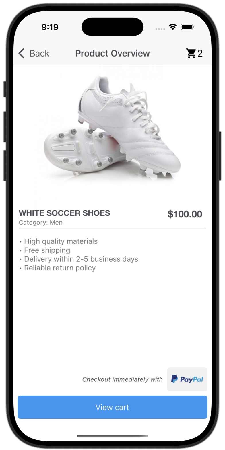 Payment button